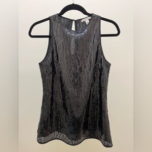 Banana Republic Black Sequin Tank Top